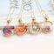 DIY Wishing Bottle transparency Crystal glass locket necklace