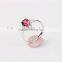 Sartificial stone designs sterling ring Panyu factory process jewelry