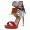 Women's 16cm Strappy Thin High Heel Dress Party Prom Sandals Ladies Shoes 2016                        
                                                Quality Choice