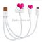 OEM service 28awg/1p 24awg/2c/awm 27 25 multi-function usb cable ,3 in 1 usb cable for iph4/5/5s/6/6s