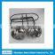 Hot sale three stage adjustable pet feeder with two stainless steel bowls