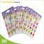 Non-toxic Candy shape 3D custom puffy PVC sticker