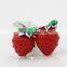 PRIMERO 2015 jewelry acrylic cufflink French shirt romantic strawberry cufflinks