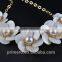 Fashion natural shell flower pearl short design accessories female necklace