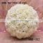 wholesale ivory fabric decorative artificial flower ball for wedding decoration( MWB-002)