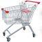 Zinc epoxy coated metal shopping cart