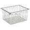 Chrome wire sliding basket - 540mm x 410mm x 250mm (DxWxH) Chrome wire sliding basket