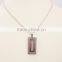 Factory Price Stainless Steel Wire Rectangle Pendant Necklace