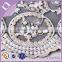 Best selling cotton thread and metallic thread embroidery heavy cotton lace fabric
