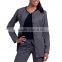 Wholesale OEM Hotsale Fashion Women's Olivia Round Neck Solid Scrub Jacket / Hospital Uniform