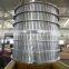 Stainless steel wire mesh paper machine screen basket , pulp machine spare parts