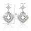 New Jewelry Fashion White Crystal Drop Dangle Earring