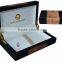 customized logo printed luxury wooden pen box