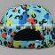 Colorful 5panel Leopard Print Leather Brim Camper Hats