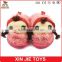 custom made kids indoor slippers children plush animal slippers nice design cute doll plush slippers