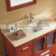 Double Sinks Brown color Bathroom Cabinet Oak Wood Vanity New design Bathroom cabinet No.1005B