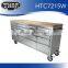 72 inch 15 drawers stainless steel workforce storage cabinet