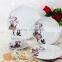 Coupe ceramic porcelain 20pcs dinner set with GGK