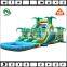 2016 hot 3 parts jungle kids and adults bounce house, big bouncing castle with removable slide n pool n stoppers for sale