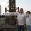 Water well drilling equipment rig with DTH hammer and air compressor