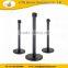 belt stanchion crowd control stanchion post Black powder coated