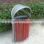 Tilting Forward Wood Park Dustbin Wooden Street Dustbin