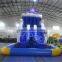 Barry New blue octopus inflatable water slide with pool , Seaworld giant water pool slide