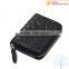 Crocodile pattern leather credit card holder with zipper