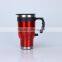 Personalized insulated coffee thermos mug cup self-heated coffee mug