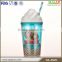 Personalized double wall acrylic tumbler with straw and removable insert