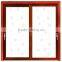 Power coating aluminum frame 5mm thickness tempered glass sliding door