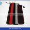 Custom Logo Black Velvet Pen Pouch With Zip