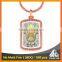 Best selling decorative metal religious muslim printing promotional keyring