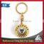 Promotional gift round shape dice spinning keychain