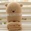 Bear Shaped Pillow Custom Double Layer Winter Blanket,Double Fleece Bear Pillow With Blanket