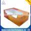 clear paper box with pvc window paper packaging