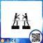 High Quality Polyresin Electroplated Sport Man Bookends for Home Decor