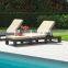 Outdoor Beach Swimming Pool lounge chair with footrest