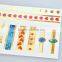 Wholesale waterproof mixed gold and colors temporary metallic body tattoo sticker