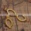 Wholesale 32*25mm New Design Gold Frame Insert Glass Charms Chains Locket