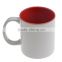 11oz inner color cup colorful inside ceramic mug for sublimation