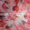 100% polyester chian supplier girl dress water printing organza fabric