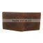 Item DM39:Hot sell low quantity crazy horse leather mens wallet with zipper pocket, logo and designs customize leather wallets