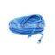 Hot selling Bare Copper 3M RJ45 CAT6 blue color Flat Ethernet cable utp patch cord