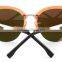 European style orange cat 3 uv400 sunglasses glitter sunglasses