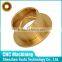 Short run precision OEM cnc turning Brass Shoulder Bushing