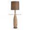 2017 hotel decorative unique white polyresin floor lamps with linen shade good for inn decor high end