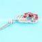 Ruby Stone Bridal Silver Jewelry Display Set E006