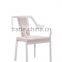 Kinked Iron Frame Dinning Chair With PU High Bouncy Sponge and Iron Legs