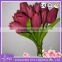 artificial tulip flower bouquet real touch pu popular artificial tulip for holiday home decoration flowers
